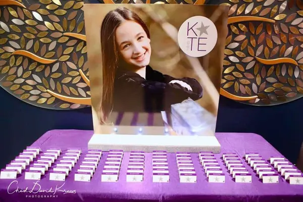 Bat Mitzvah Seating Card Display