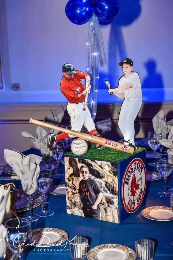 Baseball Themed Centerpiece