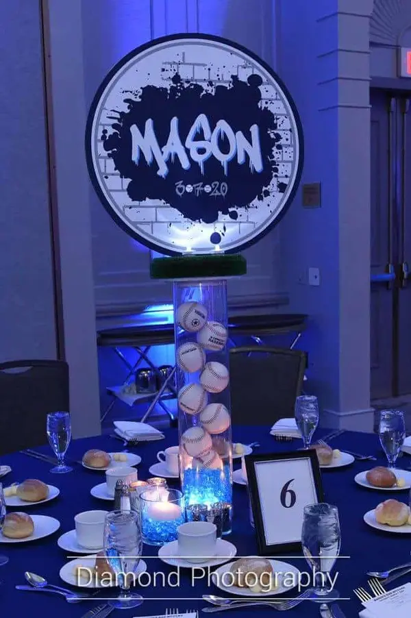 Graffiti Sports Centerpiece