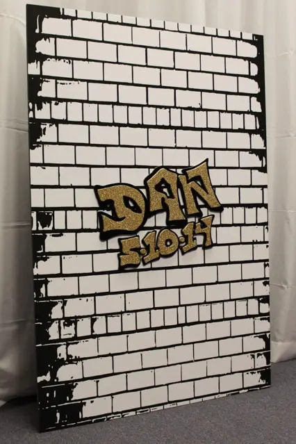 Graffiti Wall Sign in Board