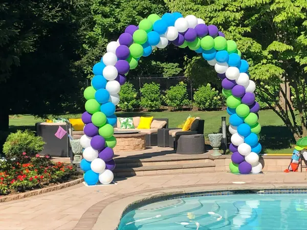 Backyard Balloon Arch