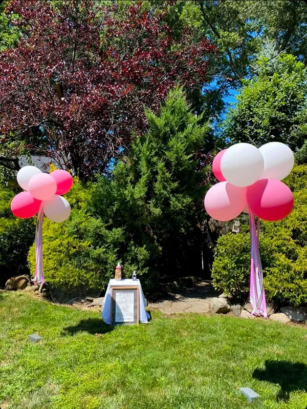 Balloon Topiaries with Tassels