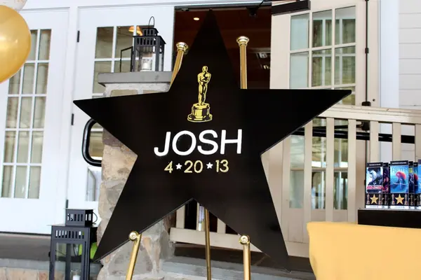 Star Shaped Sign in Board