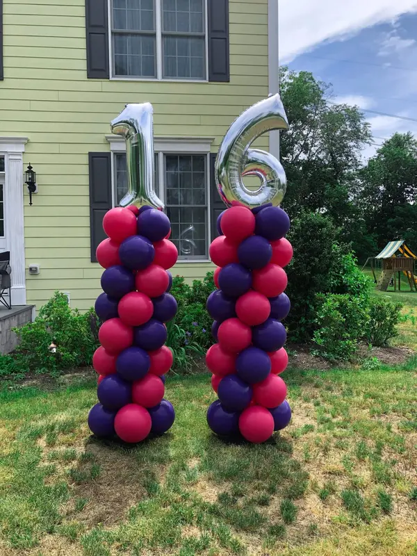 Number Balloon Columns