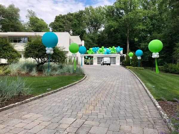 Large Balloons with Ribbon Tassels