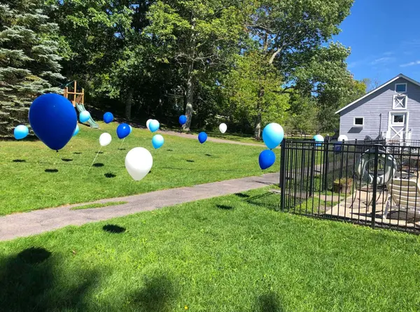 Shades of Blue Balloon Scape