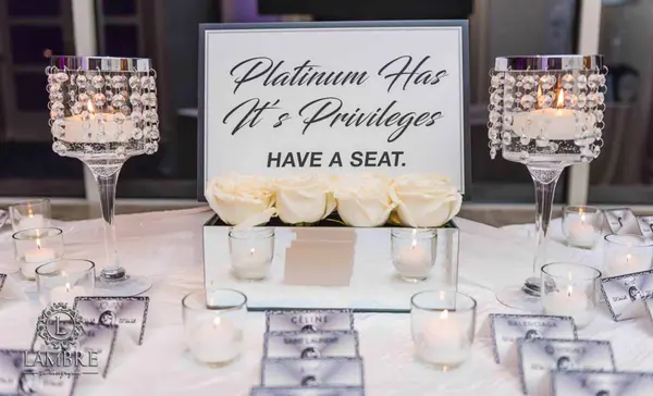 Custom Sign for Entrance Table