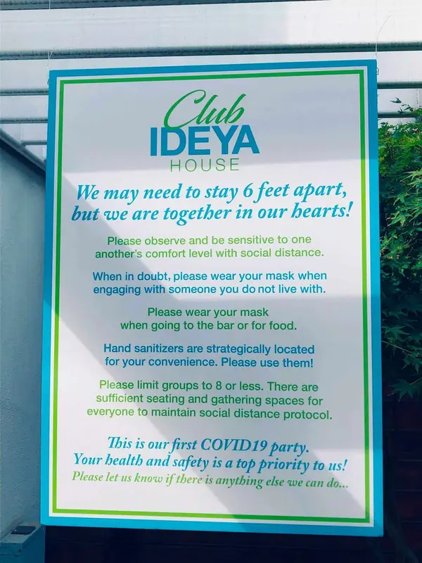 Covid Social Distancing Sign