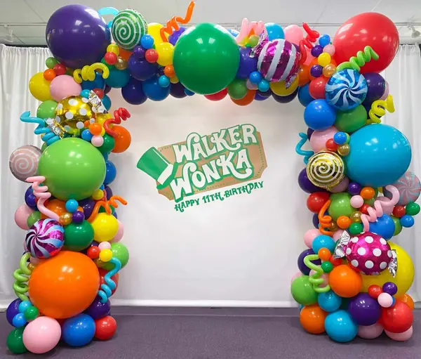 Willy Wonka Balloon Arch