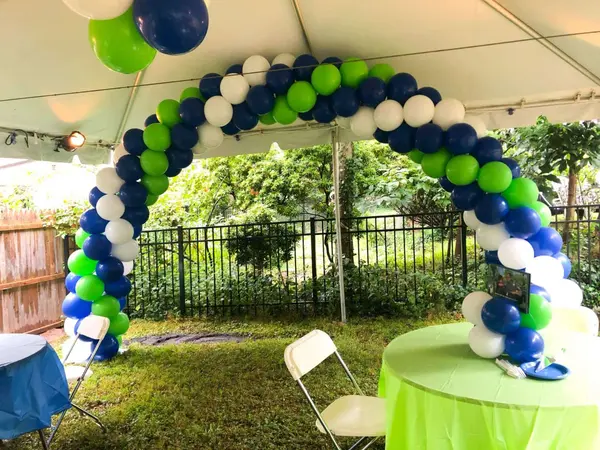 Outdoor Tent Balloon Arch