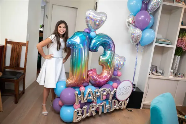Ombre Birthday Balloons