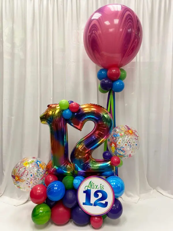 Tie Dye Balloon Bouquet