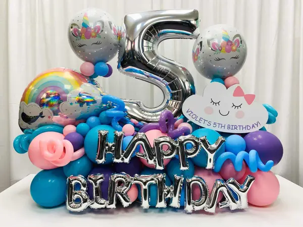 Unicorn Themed Birthday Bouquet