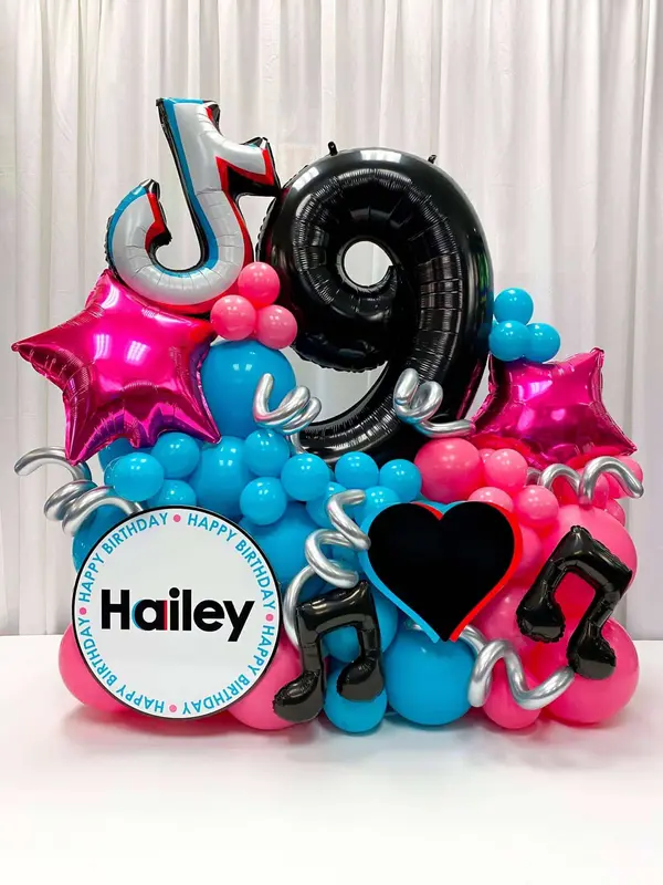 Tik Tok Themed Balloon Bouquet