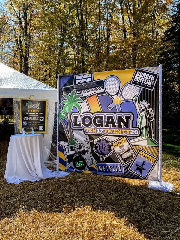 Grafitti Themed Backdrop