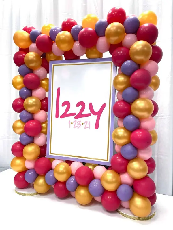 Balloon Frame with Custom Logo Sign