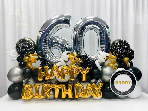 60th Birthday Balloon Bouquet