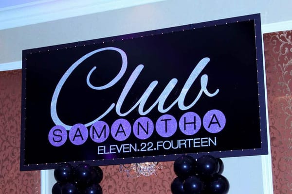 Club Themed Backdrop