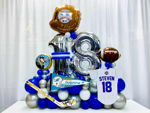 Sports Themed Fancy Balloon Bouquet