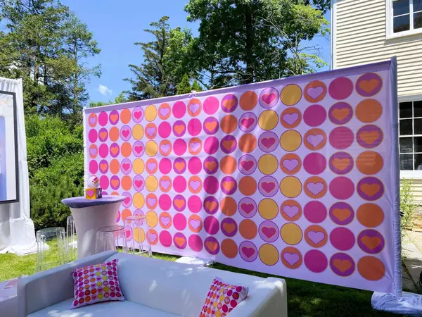Heart Pattern Mural