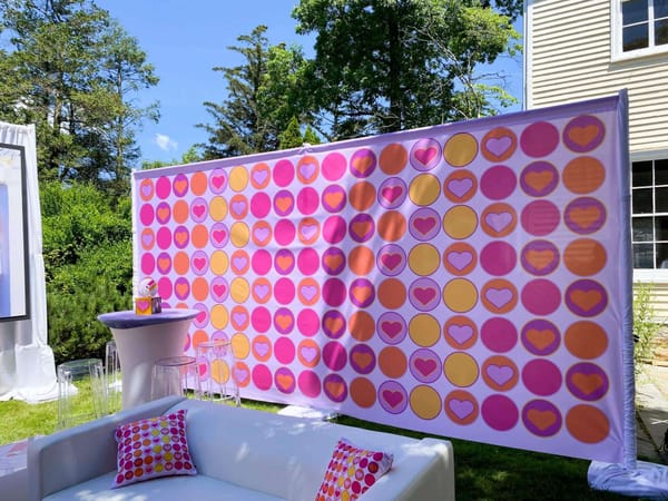 Heart Pattern Mural