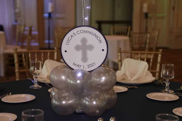 Communion Balloon Centerpiece