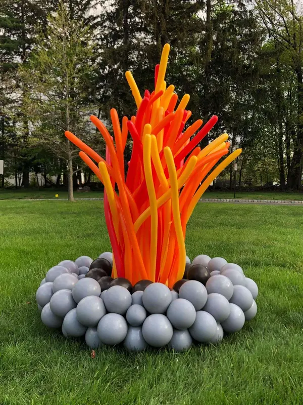 Fire Pit Balloon Sculpture