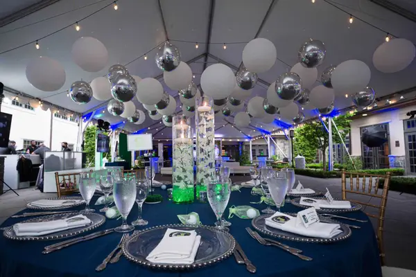 Balloons Over Tent Dance Floor