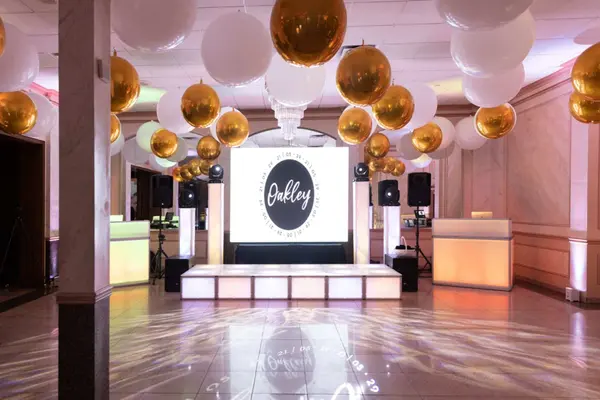 Ceiling Balloon Treatment Over Dance Floor