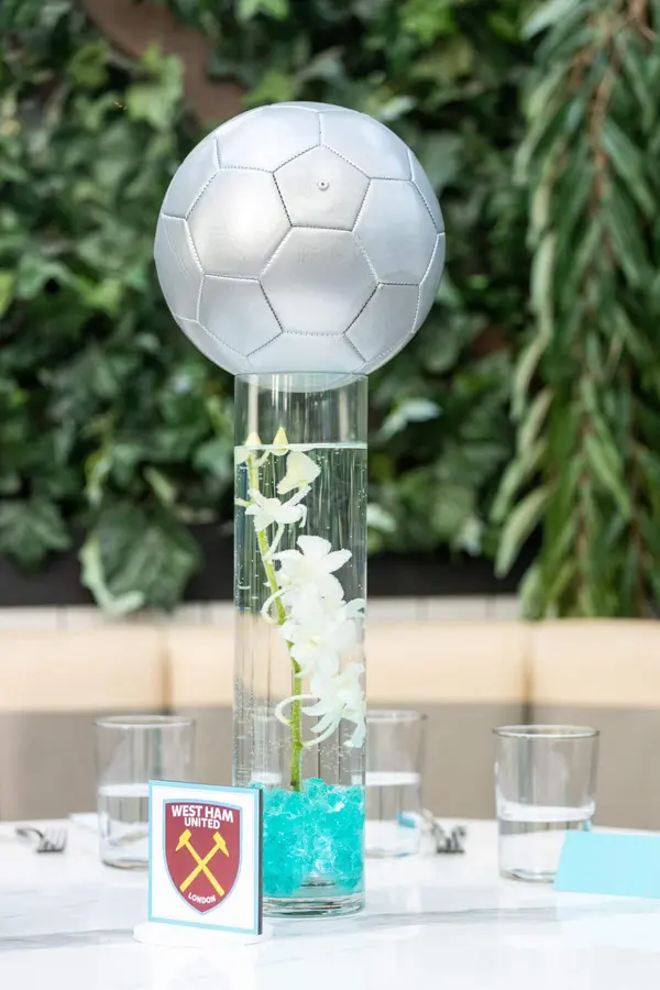 Soccer Lounge Centerpiece