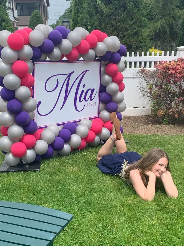 Balloon Arch With Sign