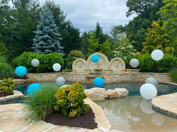 Balloons Over Pool