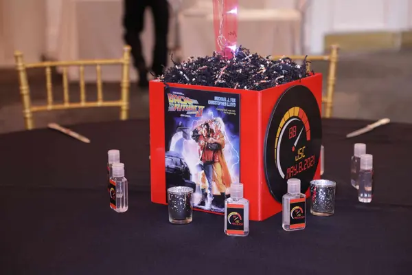Back to the Future Cube Centerpiece