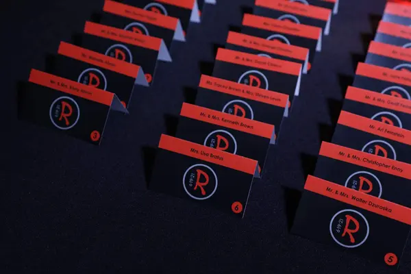 Custom Logo Place Cards