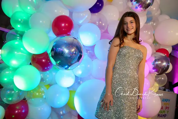 White Balloon Wall with Orbz