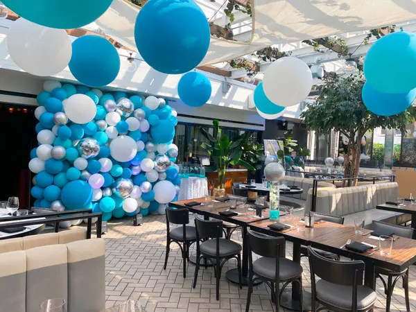 Outdoor Party Balloon Wall