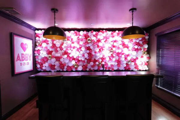 Pink Organic Balloon Wall