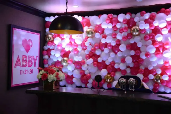 Pink Organic Balloon Wall
