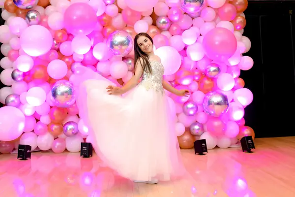 Pink and Rose Gold Balloon Wall