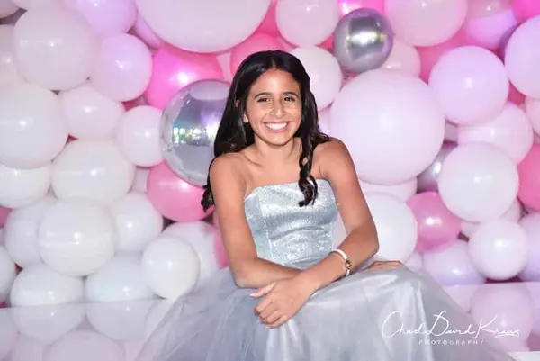 Light Pink and Silver Organic Balloon Wall