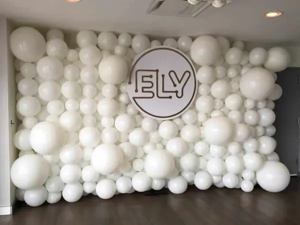 Organic White Balloon Wall