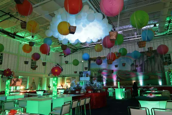 Balloon Cloud and Hot Air Balloon Ceiling