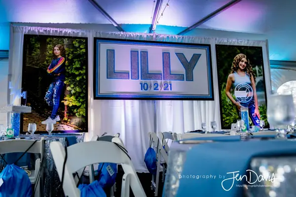 LED Blow Up Pictures and Backdrop