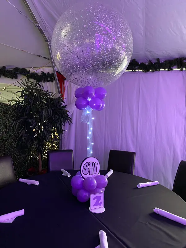 Sparkle Balloon Centerpiece
