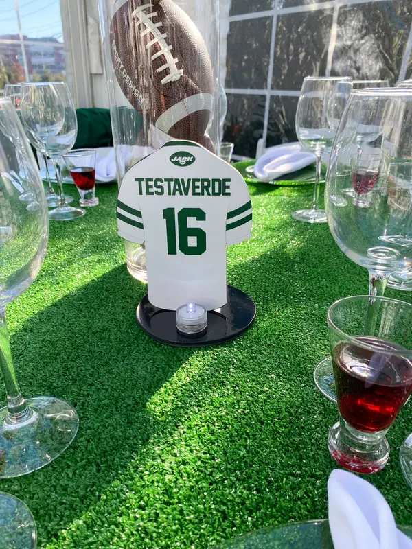 Football Jersey Cutout Table Sign