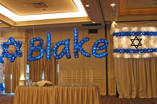 Bar Mitzvah Name in Balloons