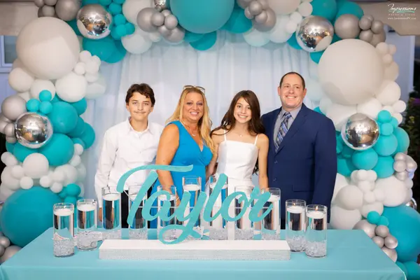 Turquoise Candle Lighting Display