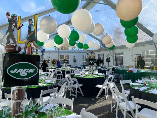 Jets Inspired Tent Ceiling Balloons