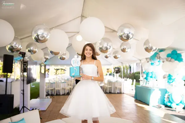 Balloons and Orbz Tent Ceiling Treatment