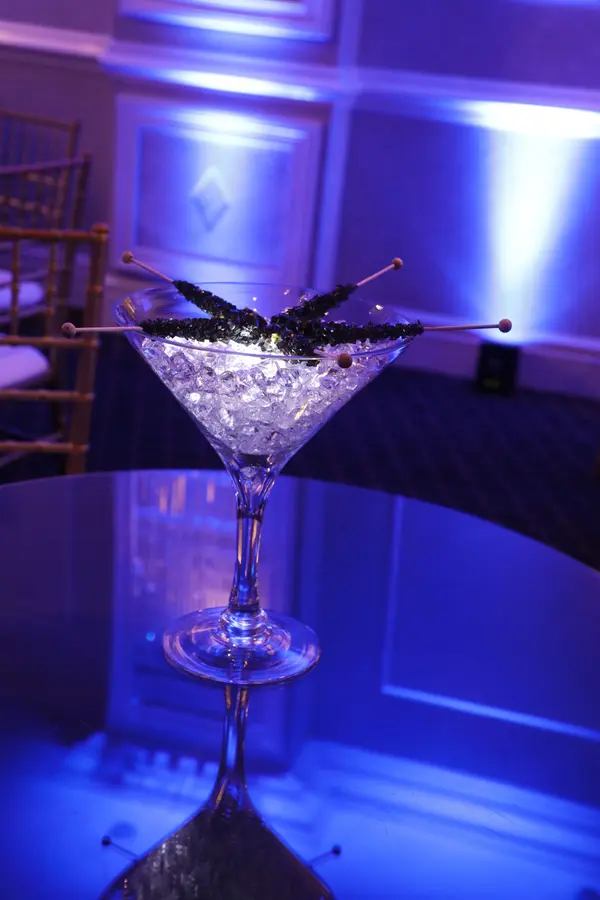 Black Rock Candy Cocktail Centerpiece